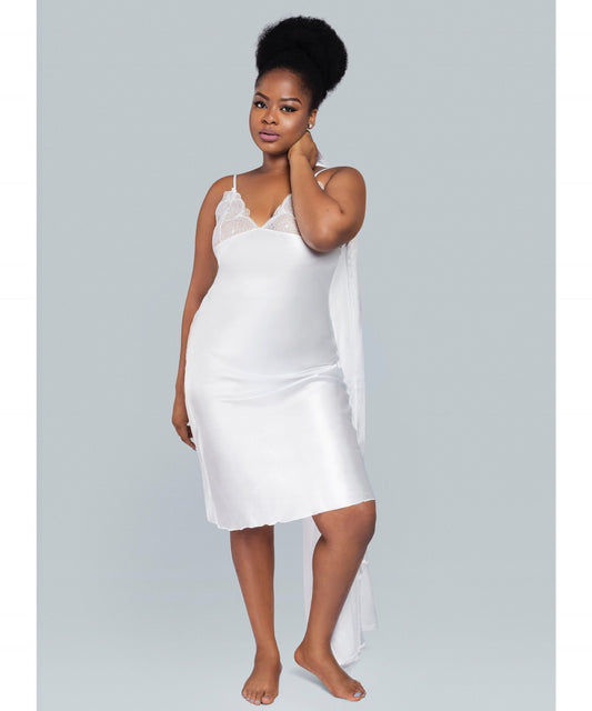White Bridal Nighty set (midi)