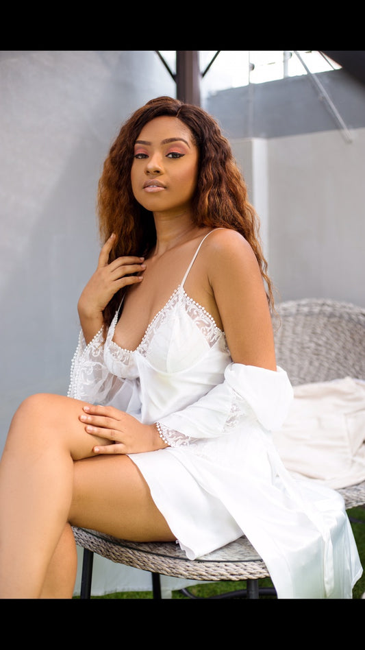 White Bridal Nighty set (mini)