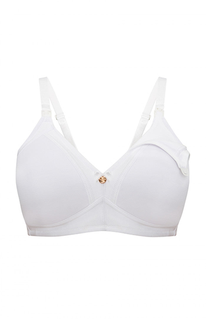 Moulded cup nursing bra