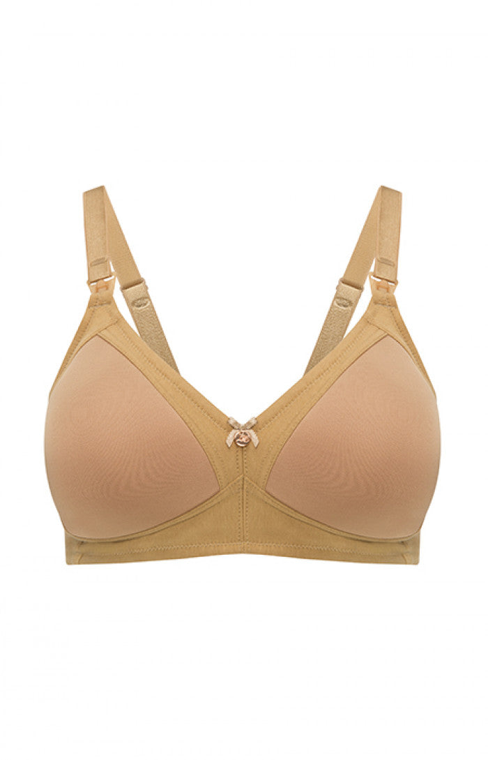 Moulded cup nursing bra