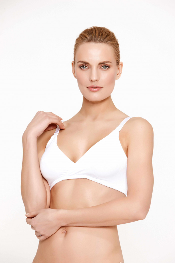 Loose cup nursing bra