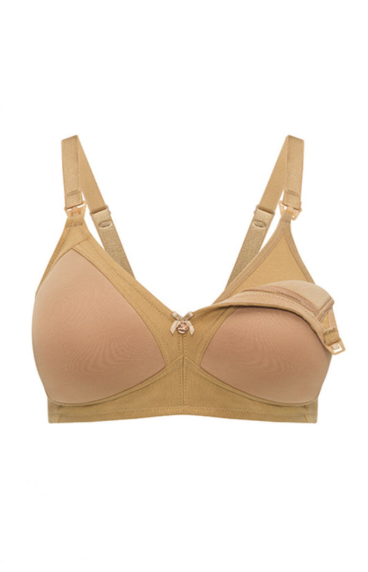 Moulded cup nursing bra